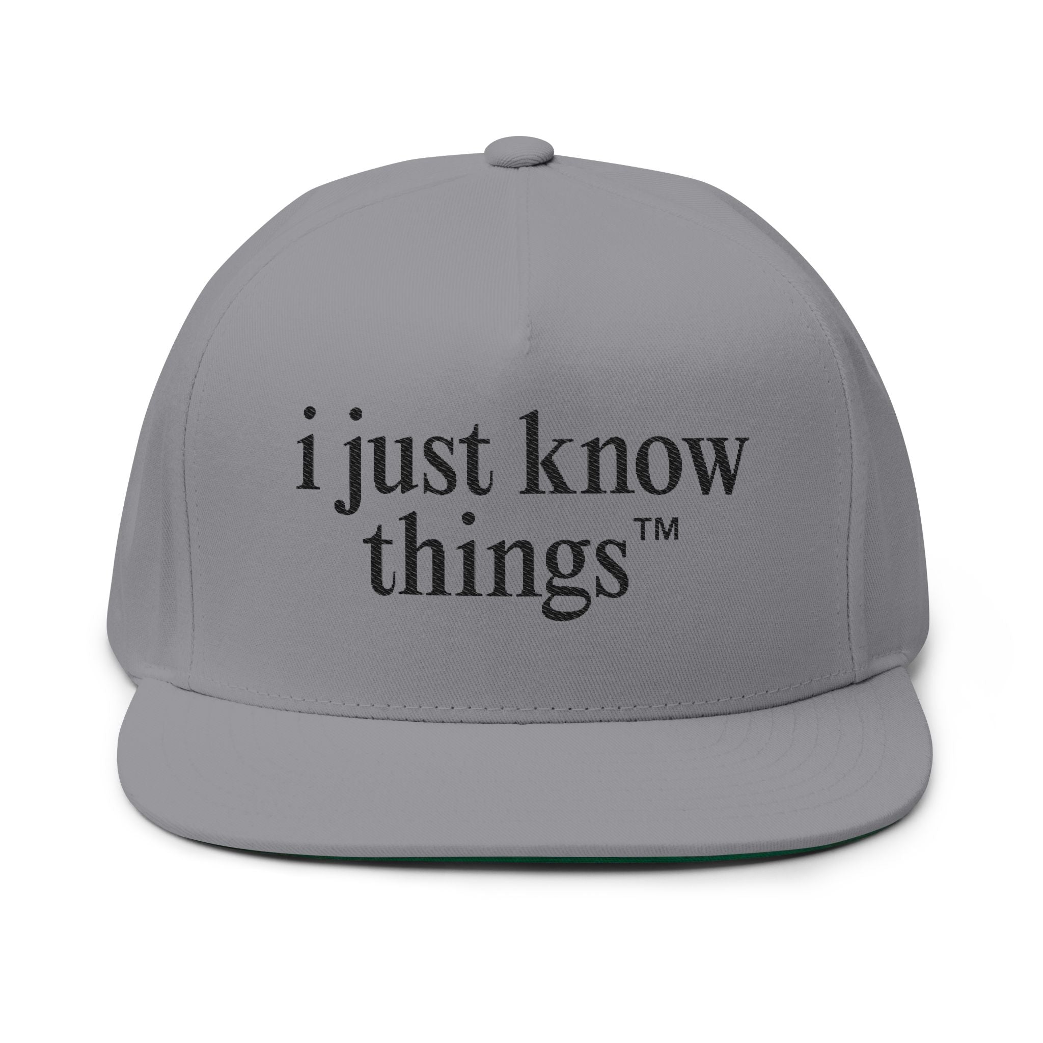 "i just know things" - Snapback Cap